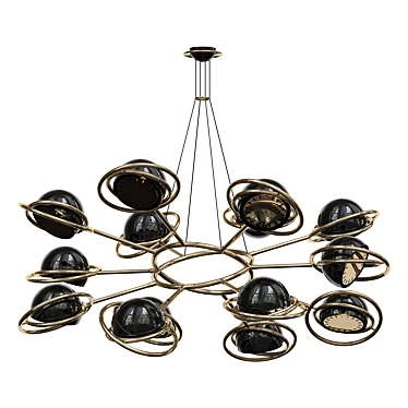 Sleek Cosmo Pendant Light 3D model image 1 