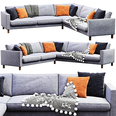 Ikea Karlstad Sofa 2013  Millimeter-Crafted Beauty 3D model image 1 