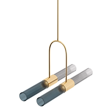 Stained Glass Ceiling Lamp SS02 3D model image 1 