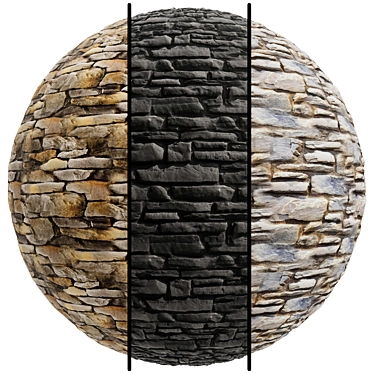 Stone Lokon Texture Set, Seamless 3D model image 1 