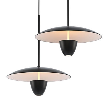Elegant Reflective Design Lamp 3D model image 1 