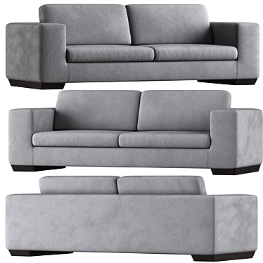 Elegant ZALABA KOLB Sofa Design 3D model image 1 