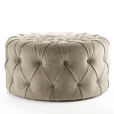 Luxury New Kap Pouf Ottoman 3D model image 1 