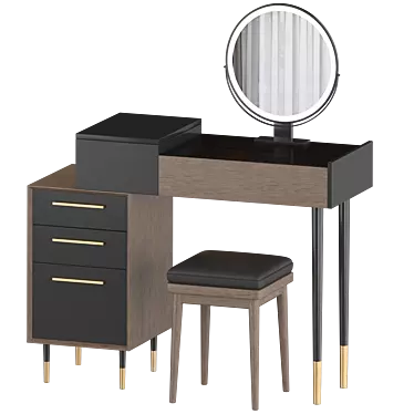 ARABELLA Modern Vanity Set: Elegant, Compact 3D model image 1 