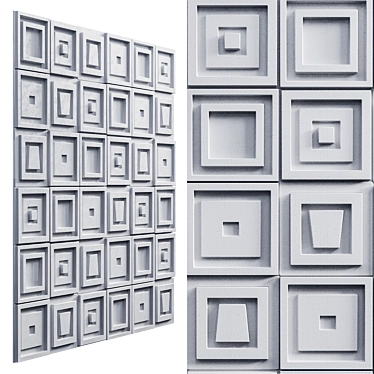 Modern 3D Wall Frames 2015 3D model image 1 