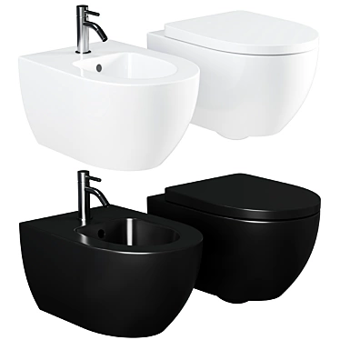AM.PM Awe C111738SC Toilet Set 3D model image 1 