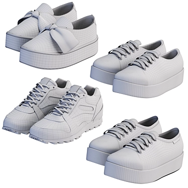 High-Res Sneaker Models 3D model image 1 