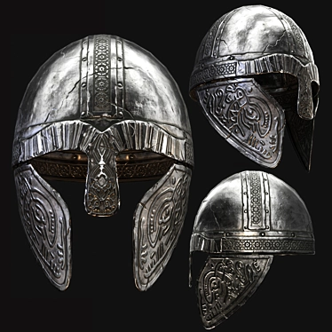 Nordic Warrior Helmet Model Kit 3D model image 1 