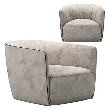 Elegant Santa Monica Armchair 3D model image 1 