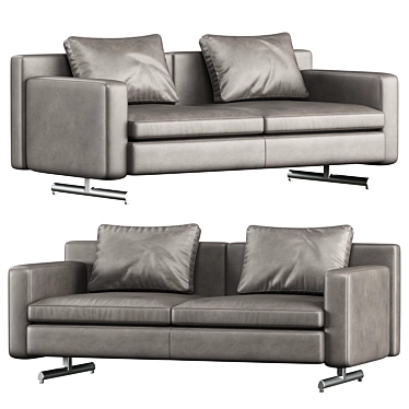 Elegant Poltrona Frau Sofa 3D model image 1 