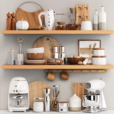 Kitchen Accessories 3D Model Set 3D model image 1 