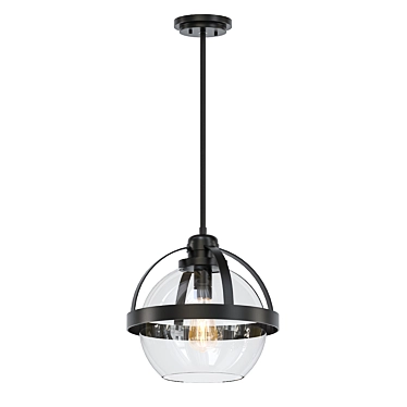 Globe Glass Pendant Light 3D model image 1 