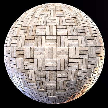 High Detail Brick PBR Material 3D model image 1 