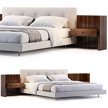 Modern Minotti Brasilia Bed Model 3D model image 1 