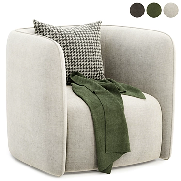 Cosy Coso Armchair: Elegant Comfort 3D model image 1 