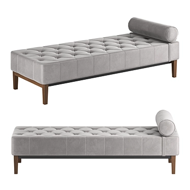 Modern Violet Daybed: 1945x800x630 Dimensions 3D model image 1 