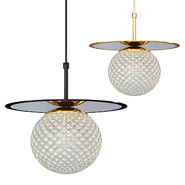 Cairo Glass Pendant Light 3D model image 1 