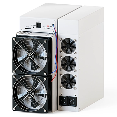 Top-tier AntMiner S19 Pro 3D model image 1 