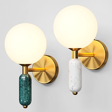 Petit Wall Glass Globe Lamp 3D model image 1 