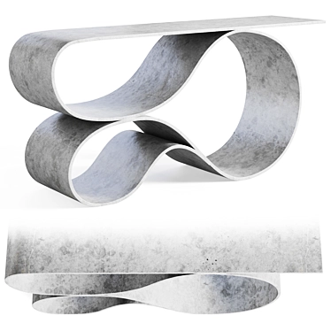 Whorl Concrete Console by Neal Aronowitz 3D model image 1 