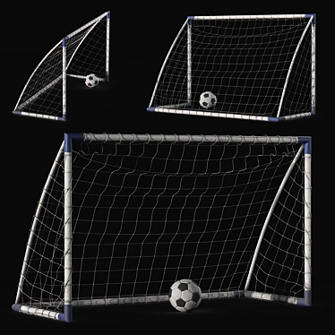 Children&#39;s football goal, ball