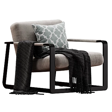 Elegant Armchair: Poliform Gaston 3D model image 1 