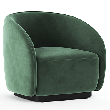 Stylish Arlo Boucle Chair 3D model image 1 