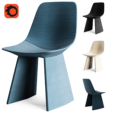 Bonaldo Agea Chair Sculptural Design 3D model image 1 