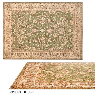 Elegant Wool Rug from Pakistan 3D model image 1 