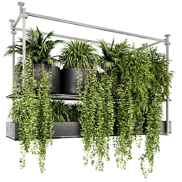 Metal Box Indoor Hanging Plants 3D model image 1 