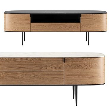 Poliform Symphony Sideboard: Elegant Storage 3D model image 1 