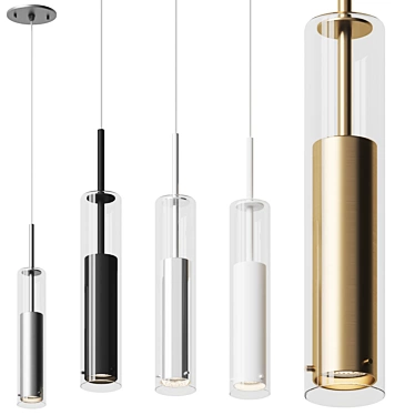 Modern Pendant Light Fixture - Jarvis 3D model image 1 