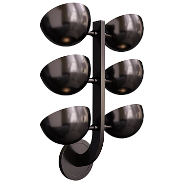 Sleek Glass Avion Wall Sconce 3D model image 1 