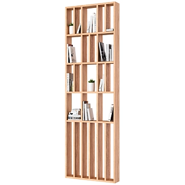 Wooden rack-partition