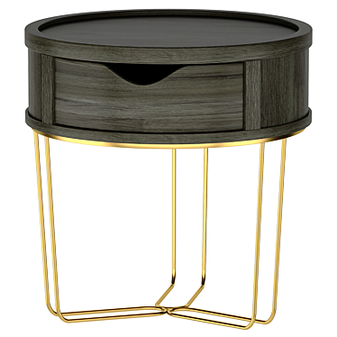 Modern Coffee Side Table 450mm 3D model image 1 