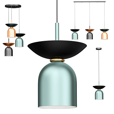 Modern Pendant Light Fixture JESTO 3D model image 1 