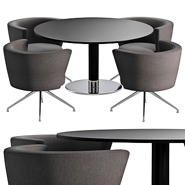 Modern Conference Table Design 3D model image 1 