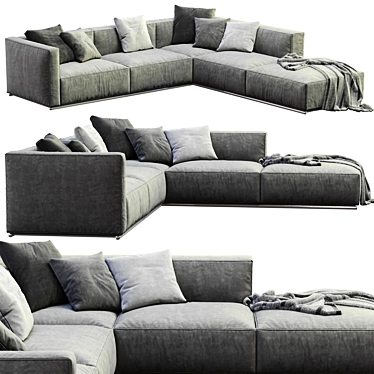 Contemporary Shanghai Sofa by Poliform 3D model image 1 