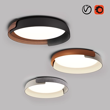 Modern Kundalini Dala Pendant Lights 3D model image 1 