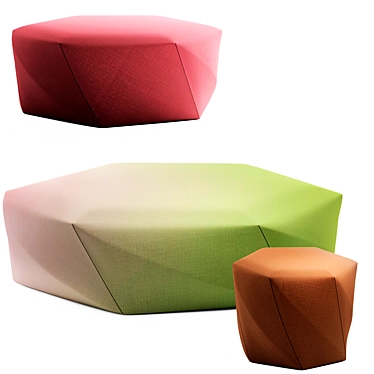  Modern Comfort Pouf by Moroso 3D model image 1 