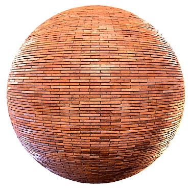 High Detail Seamless Brick Material 3D model image 1 