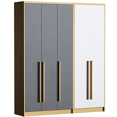 Modern Melamine 3D Model Kit 3D model image 1 