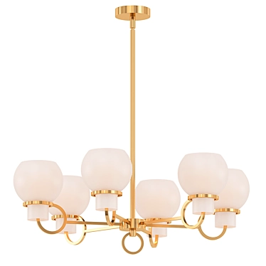 Elegant Rosemont Small Chandelier 3D model image 1 