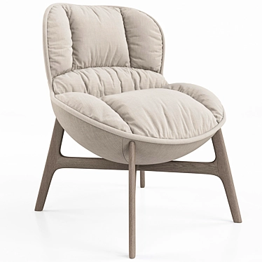 Realistic Softy Armchair 3D Model 3D model image 1 