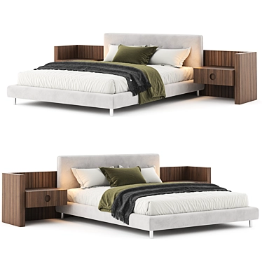 Minotti Brasilia Modern Bed Collection 3D model image 1 