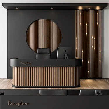 Office Set 313: Reception Desk 3D model image 1 