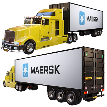 Corona Render Truck Model 2016 3D model image 1 