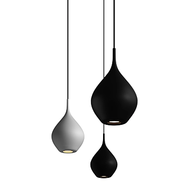  Elegant Biba Pendant Lamp 3D model image 1 