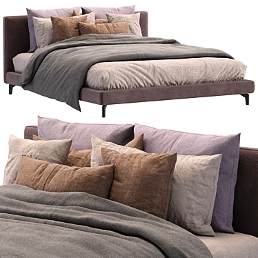 Meridiani Stone Up Bed Model 3D model image 1 