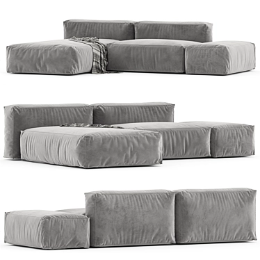 Modern V-Ray BOCA NAVI Sofa 3D model image 1 